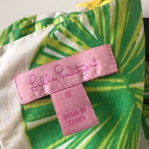 Lilly Pulitzer Dresses - Lilly Pulitzer Green and Yellow shift dress - palm Lilly Pulitzer Dresses - Lilly Pulitzer Green and Yellow shift dress - palm